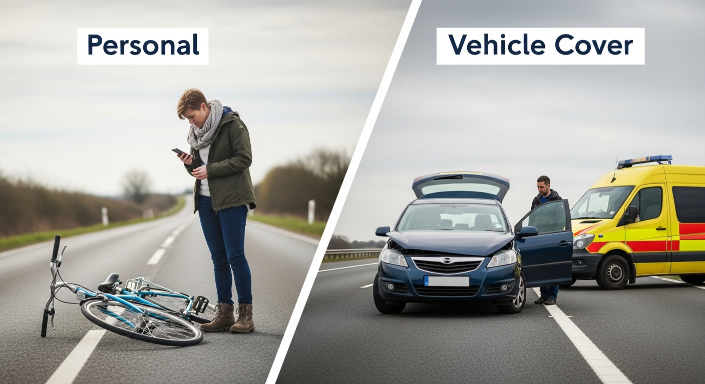 Differences between personal and vehicle breakdown cover?